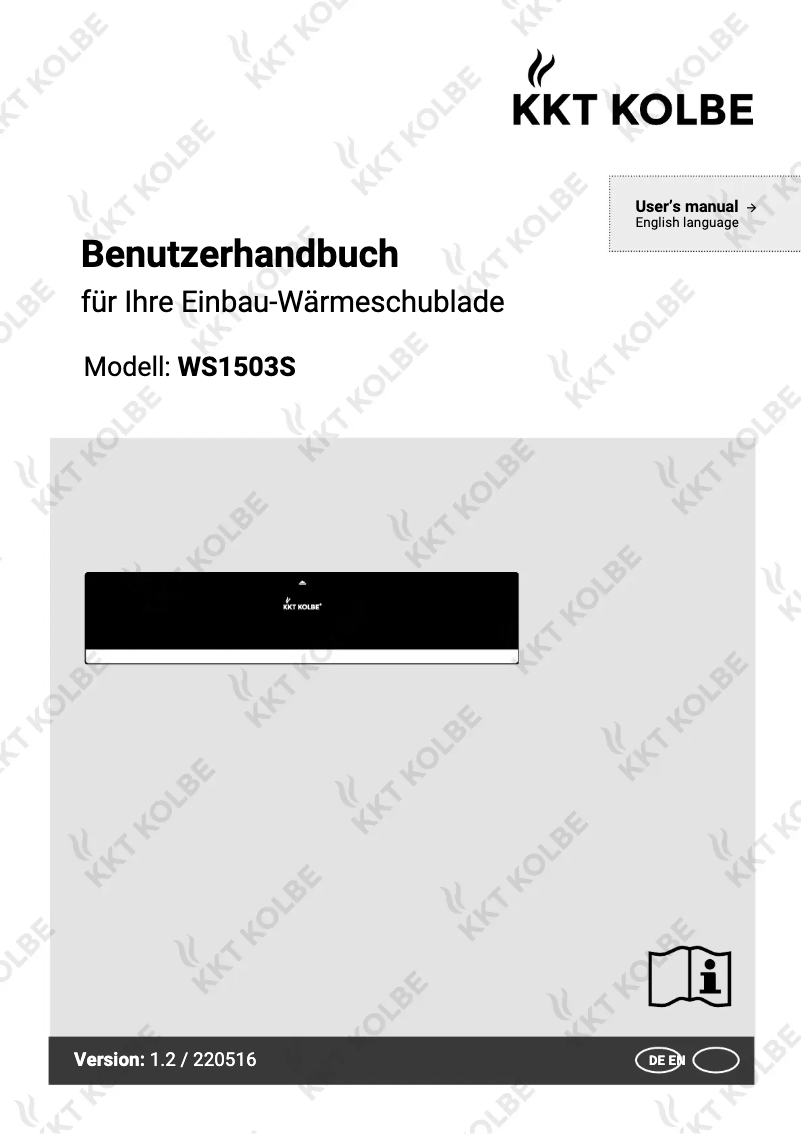 Page 1 de la notice Manuel utilisateur KKT Kolbe WS1503S