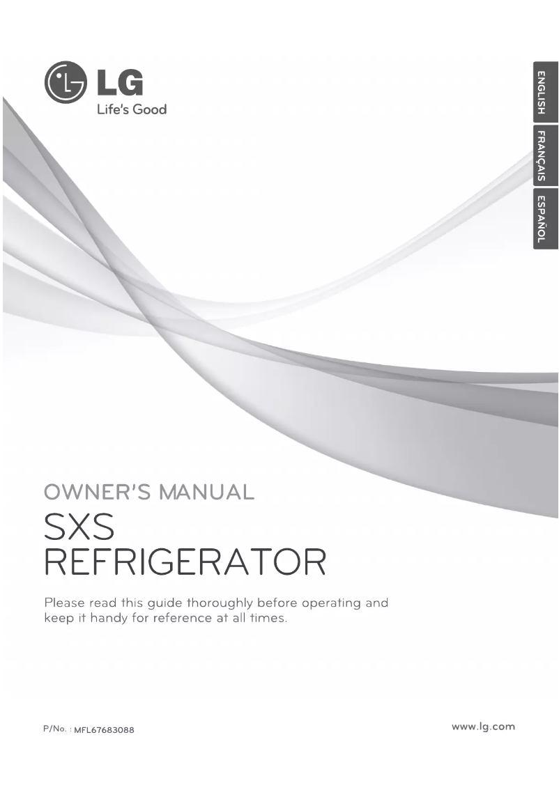 Page 1 de la notice Manuel utilisateur LG GR-B207GSQV