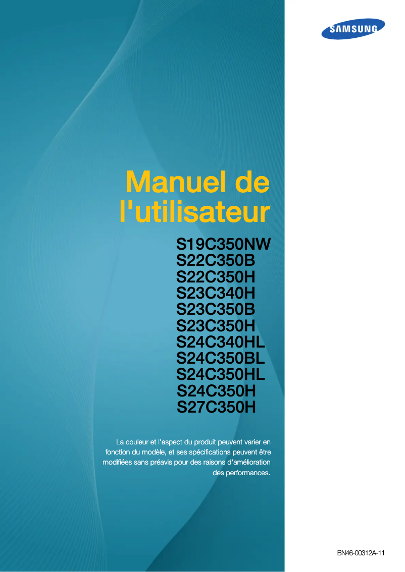 Page n°1 - Manuel utilisateur Samsung S27C350H