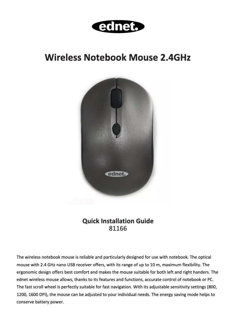 Page 1 de la notice Manuel utilisateur ASSMANN Electronic 81166