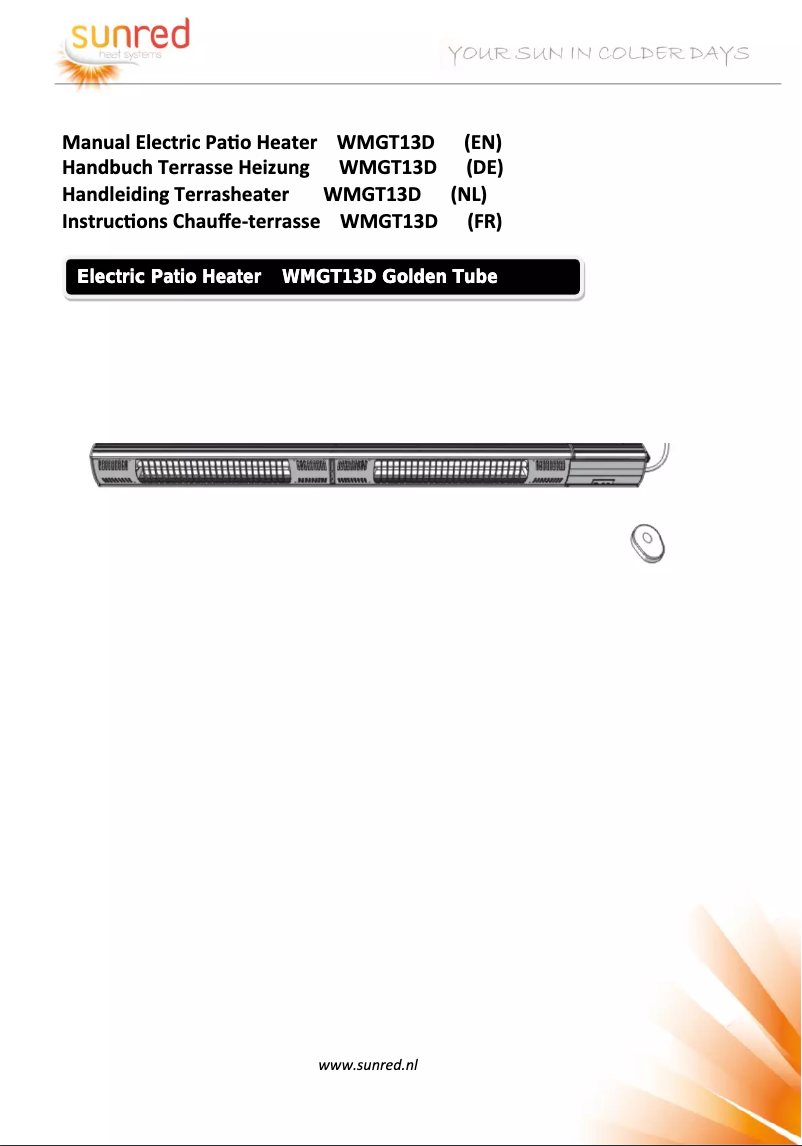 Page n°1 - Manuel utilisateur SunRed Polaris 3000