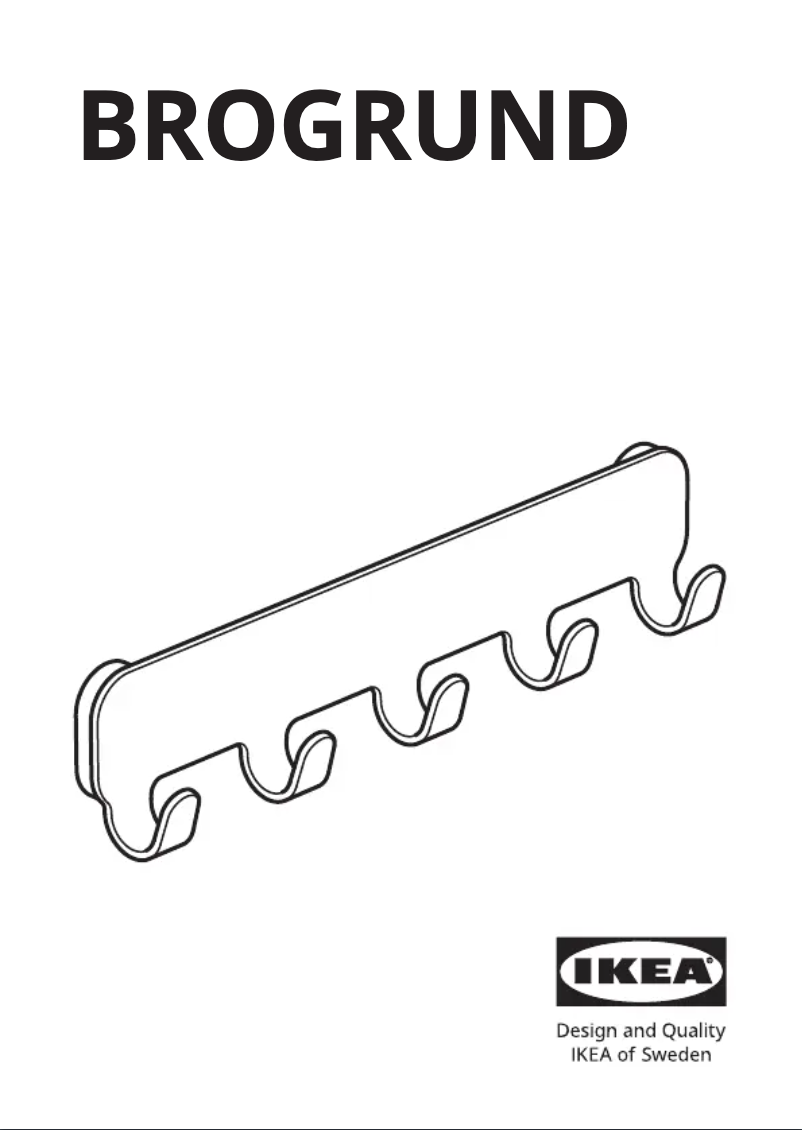 Page 1 de la notice Manuel utilisateur Ikea BROGRUND 703.285.32