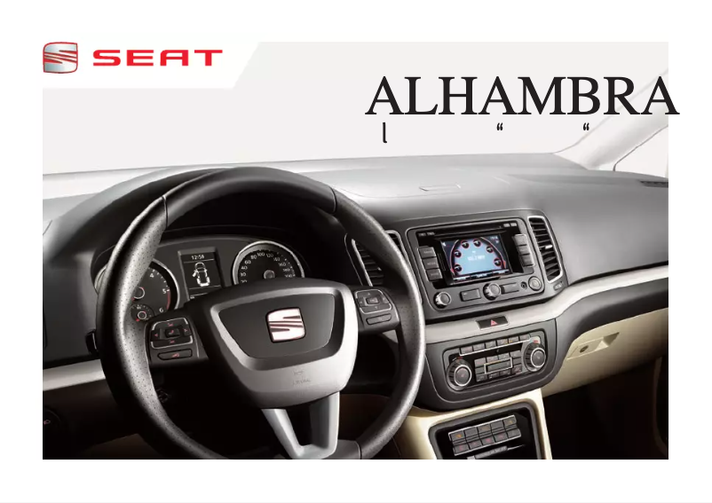 Page 1 de la notice Manuel utilisateur Seat Alhambra (2012)