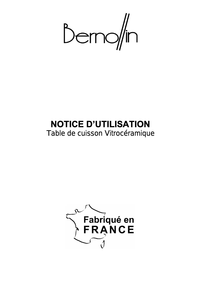 Image de la première page du manuel de l'appareil VBER01