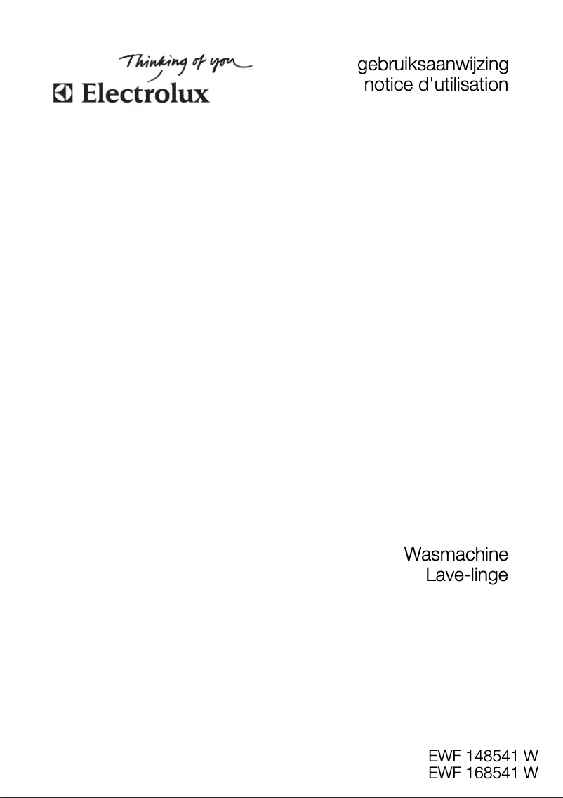 Page n°1 - Manuel utilisateur Electrolux EWF148541W