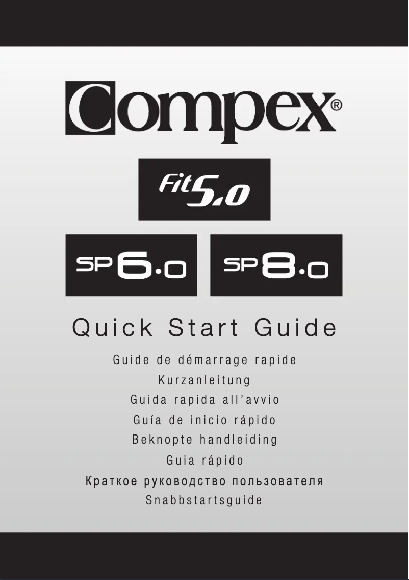 Image de la première page du manuel de l'appareil SP 8.0