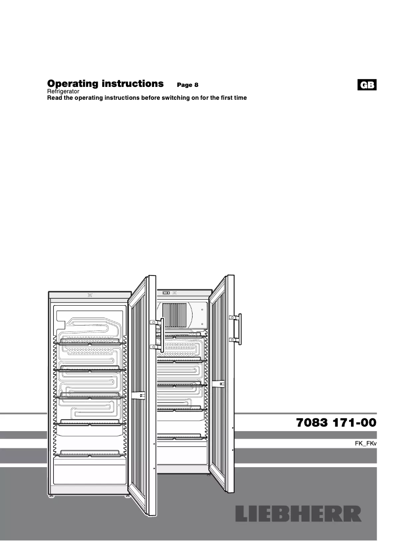 Page 1 de la notice Manuel utilisateur Liebherr FK 3640