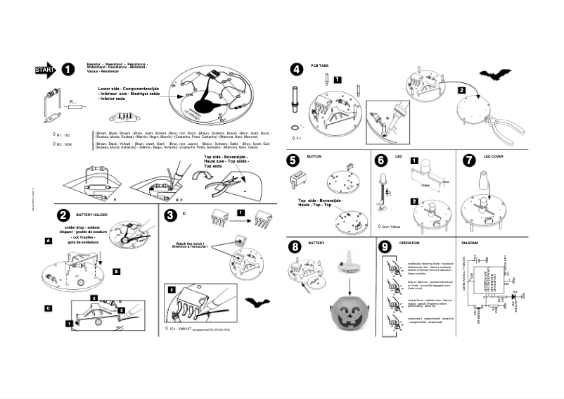 Page 1 de la notice Manuel utilisateur Velleman MK202