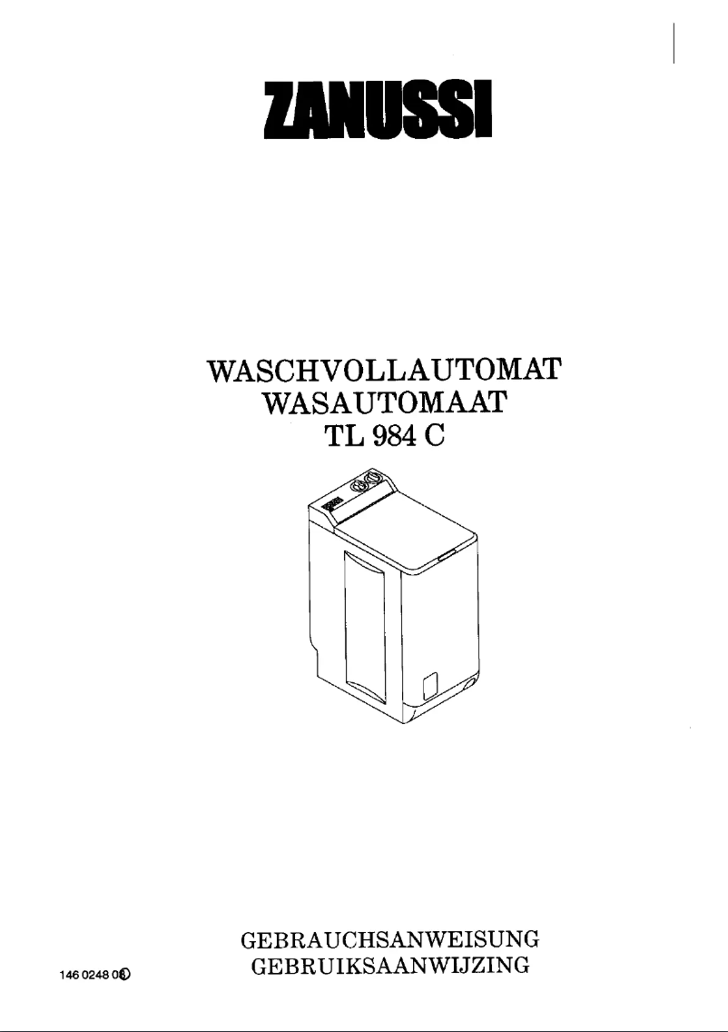 Page n°1 - Manuel utilisateur Zanussi TL 984 C
