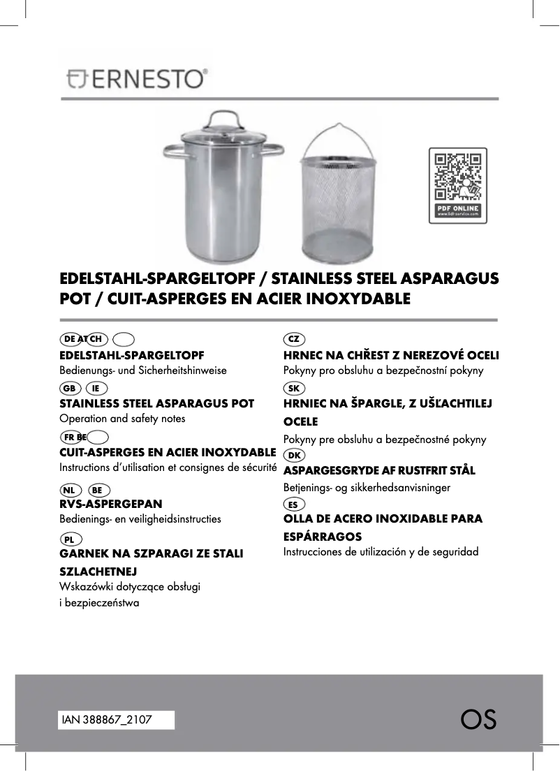 Image de la première page du manuel de l'appareil IAN 388867