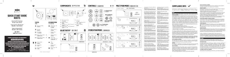 Page n°1 - Manuel utilisateur House of Marley Roots Rock EM-JA002