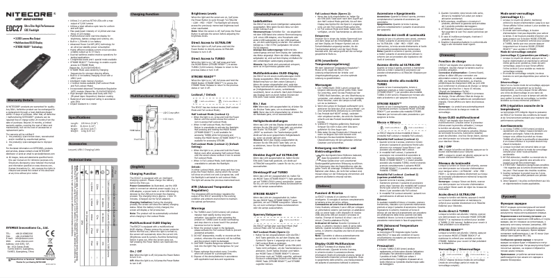 Image de la première page du manuel de l'appareil EDC27