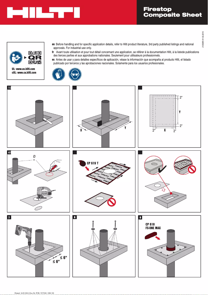 Página 1 del manual Instrucciones / montaje Hilti CFS-COS