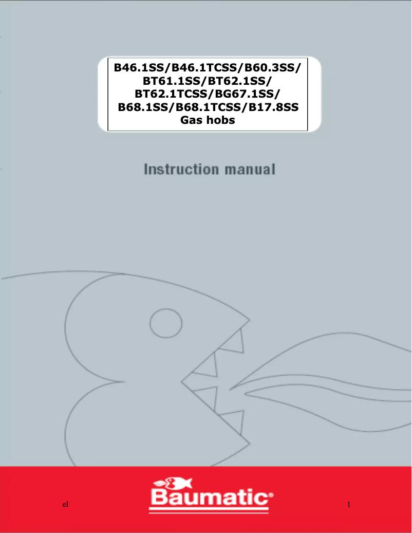 Image de la première page du manuel de l'appareil B60