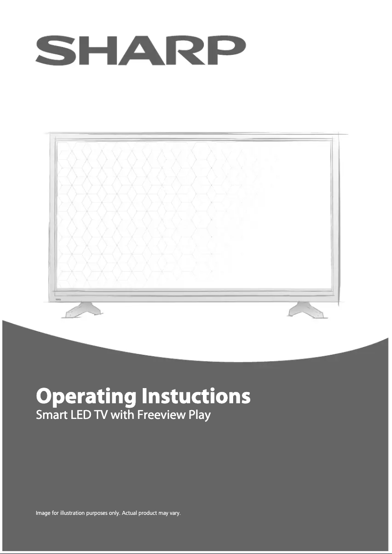Page 1 de la notice Manuel utilisateur Sharp LC-24DHG6001KFW