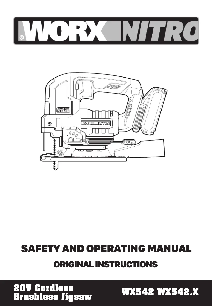 Image de la première page du manuel de l'appareil Nitro WX542.9