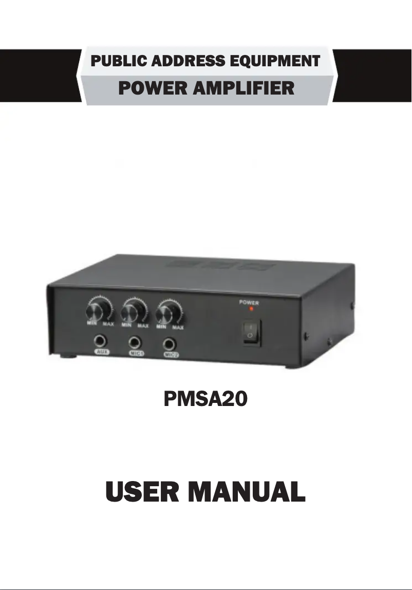 Imagen de la primera página del manual del dispositivo PMSA20