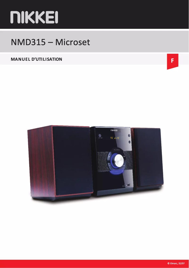 Page n°1 - Manuel utilisateur Nikkei NMD315