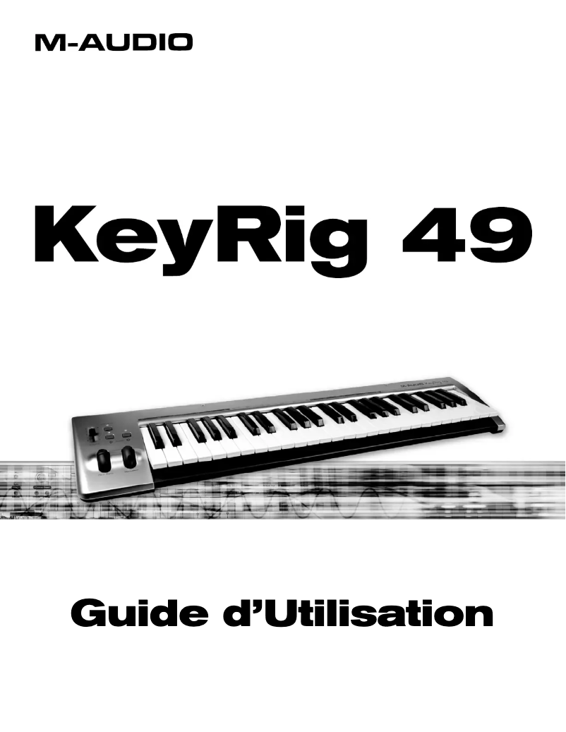 Image de la première page du manuel de l'appareil KeyRig 49