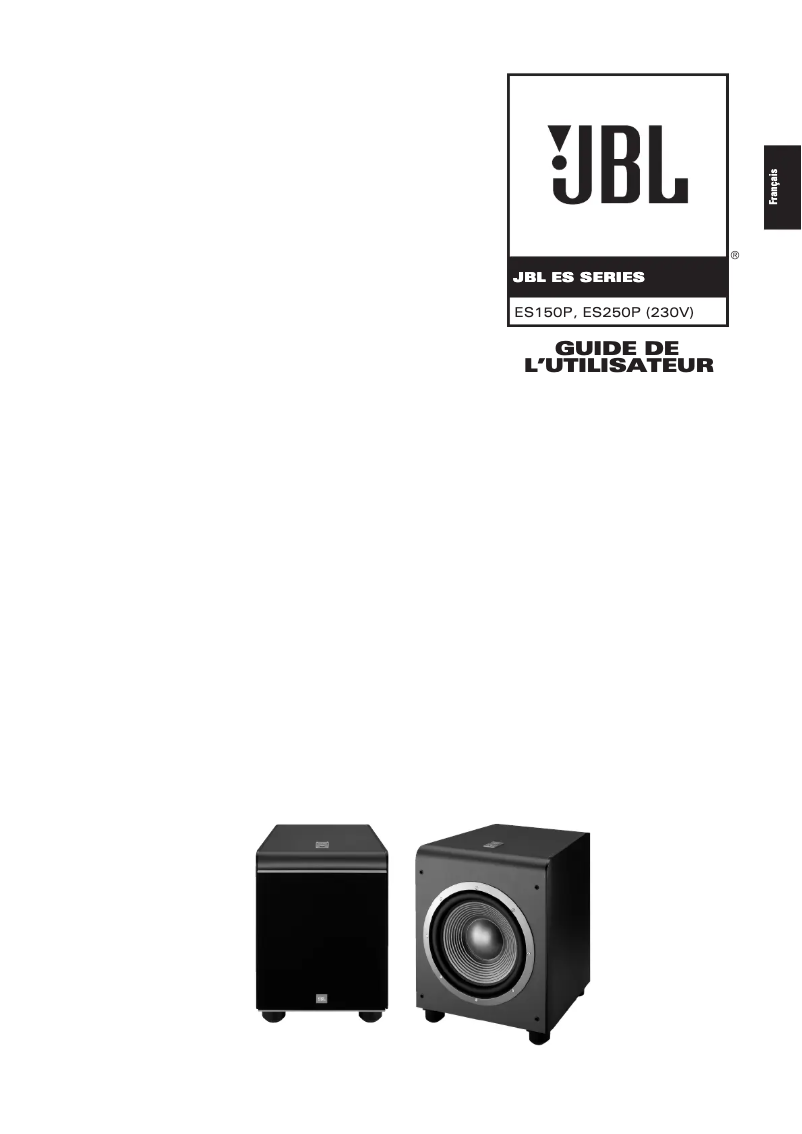 Page n°1 - Manuel utilisateur JBL ES250P