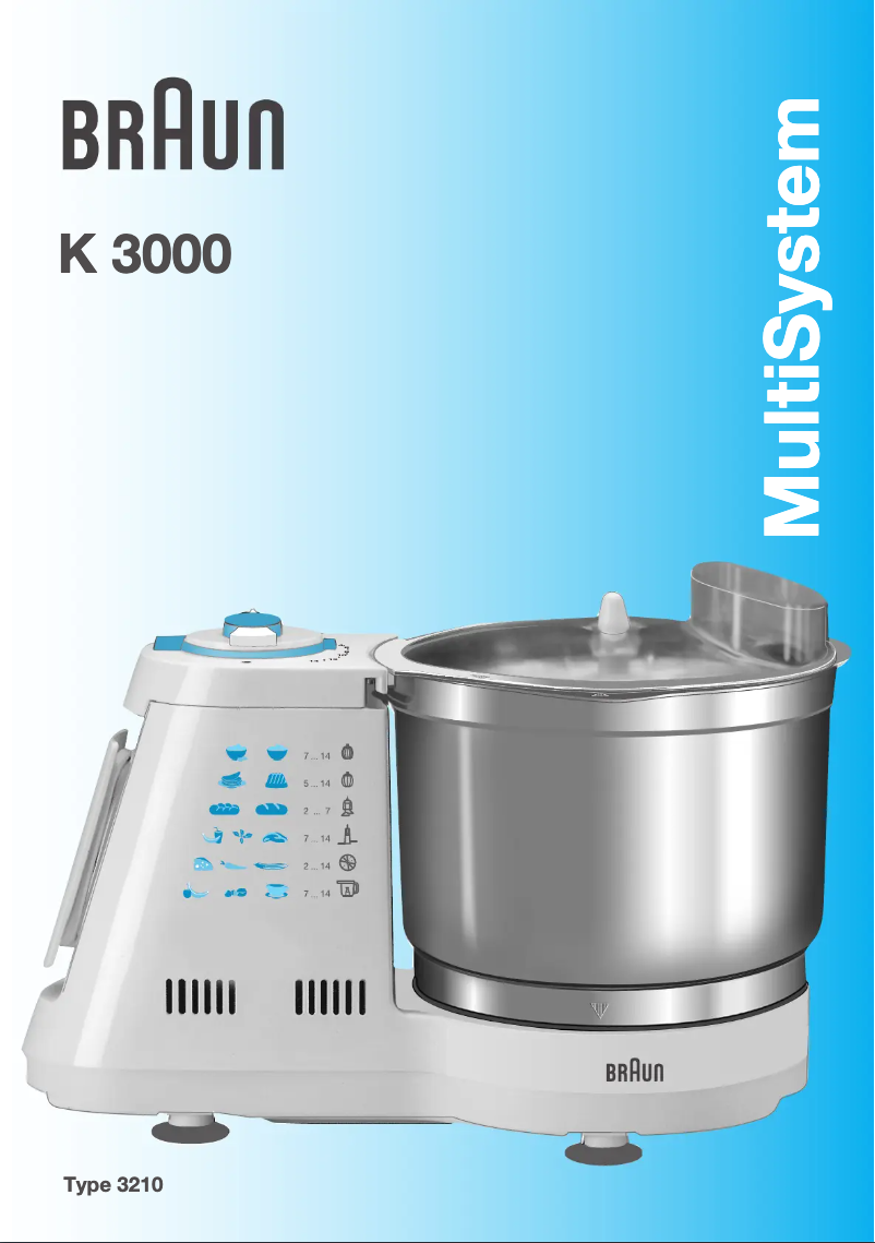 Page 1 de la notice Manuel utilisateur Braun MultiSystem K 3000