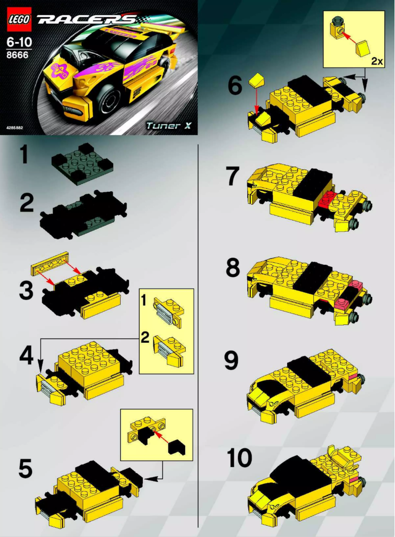 Page 1 de la notice Manuel utilisateur Lego Racers 8666