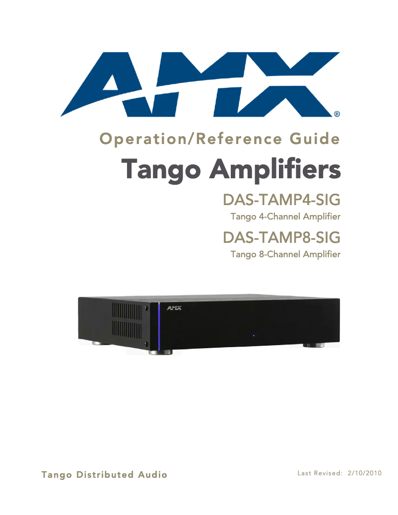 Image de la première page du manuel de l'appareil DAS-TAMP4-SIG