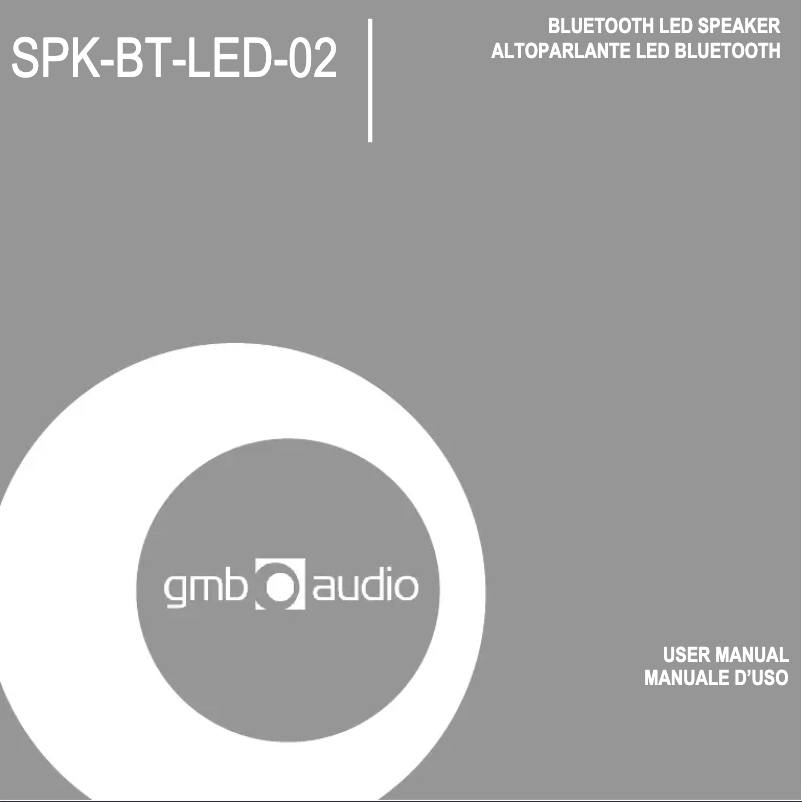 Image de la première page du manuel de l'appareil SPK-BT-LED-02