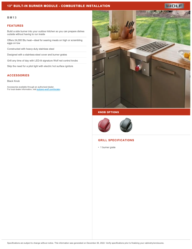 Page 1 de la notice Guide de démarrage rapide Wolf BM13