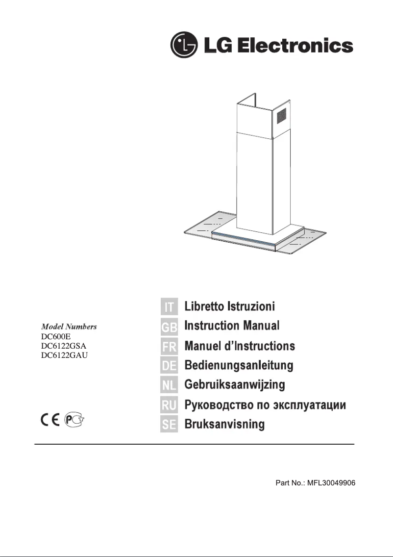 Page 1 de la notice Manuel utilisateur LG DC9122G