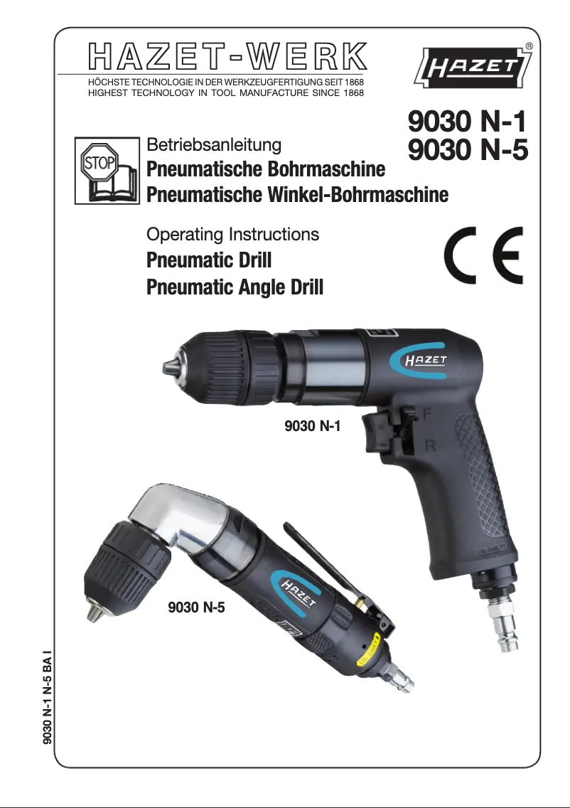 Page n°1 - Manuel utilisateur Hazet 9030 N-1