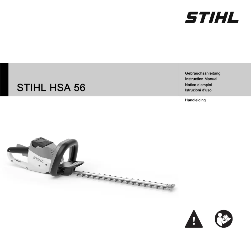 Page 1 de la notice Manuel utilisateur Stihl HSA 56
