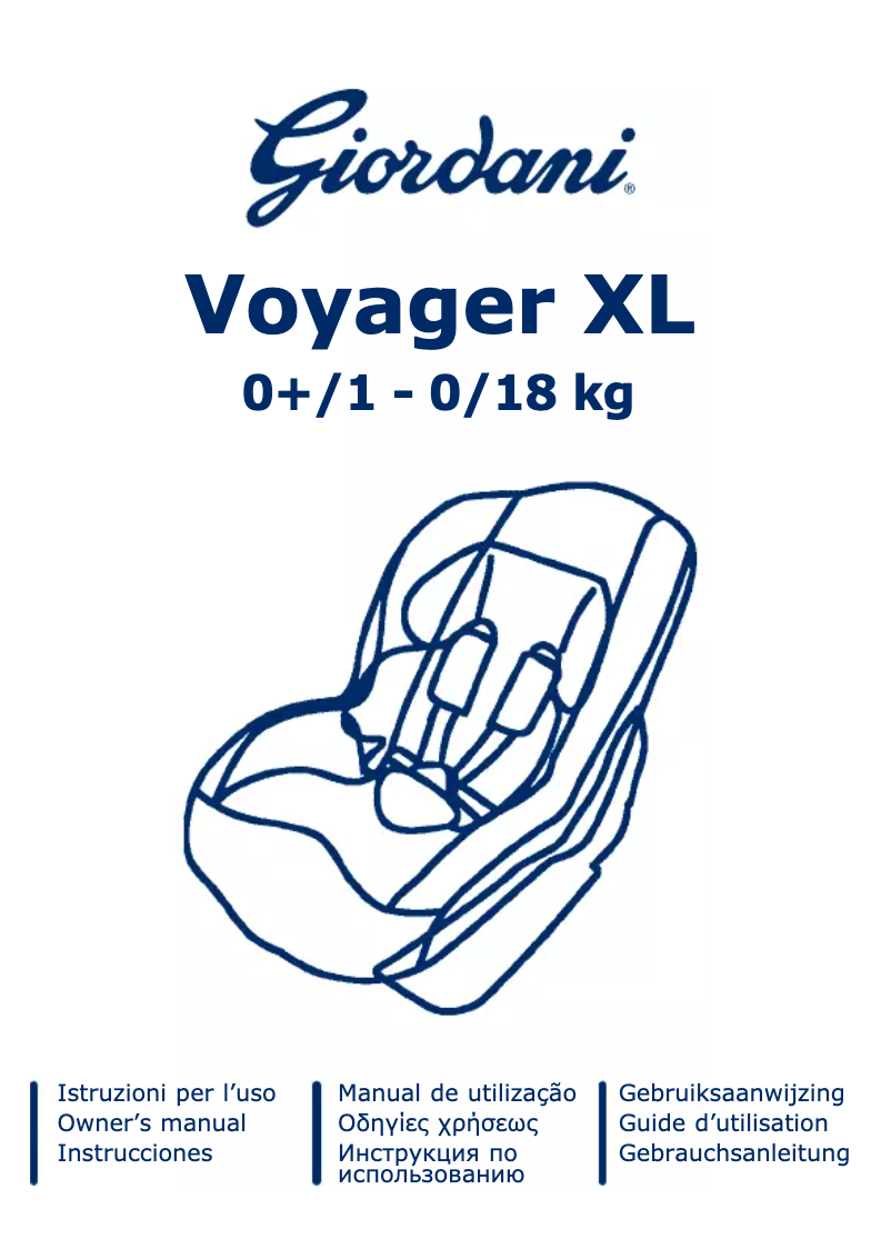 Image de la première page du manuel de l'appareil Voyager XL