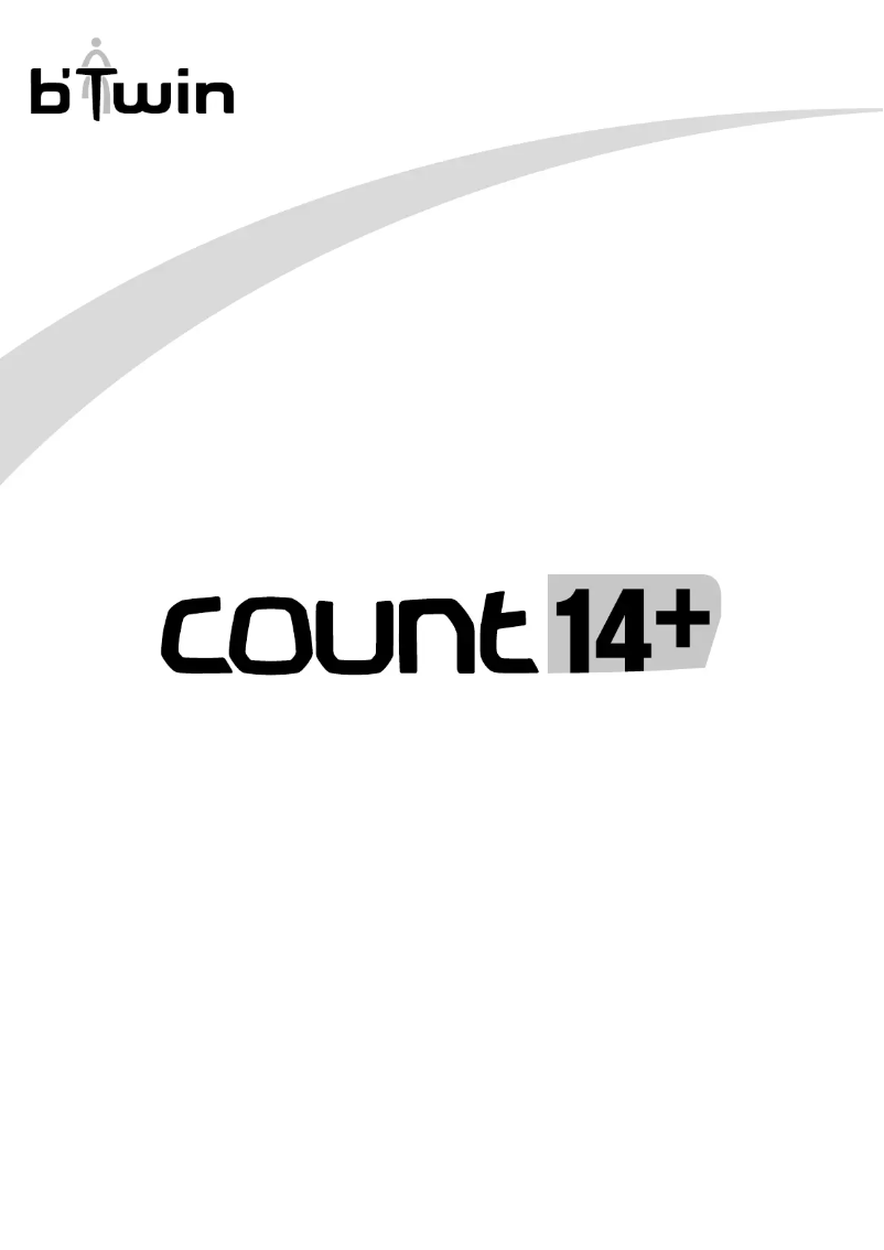 Page 1 de la notice Manuel utilisateur B'twin Count14+