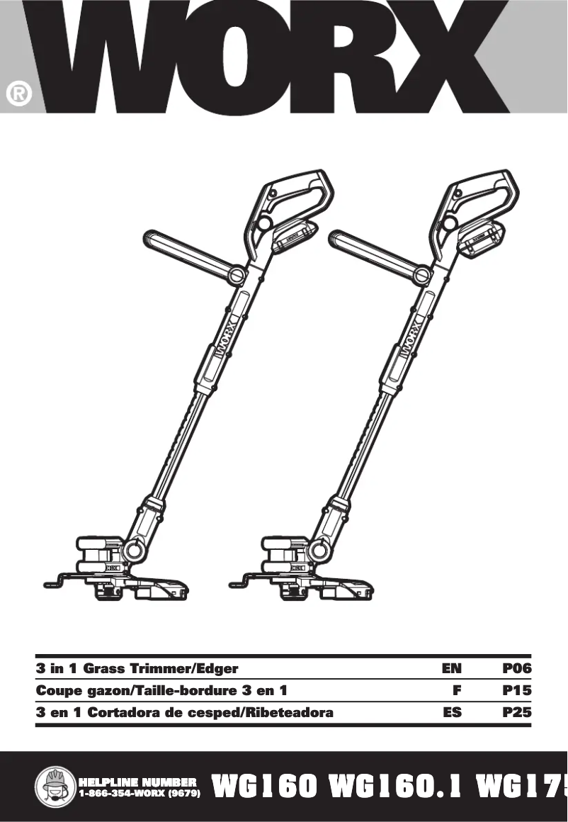 Página 1 del manual Manual de usuario Worx WG175