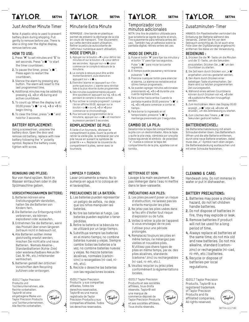 Image de la première page du manuel de l'appareil 5877