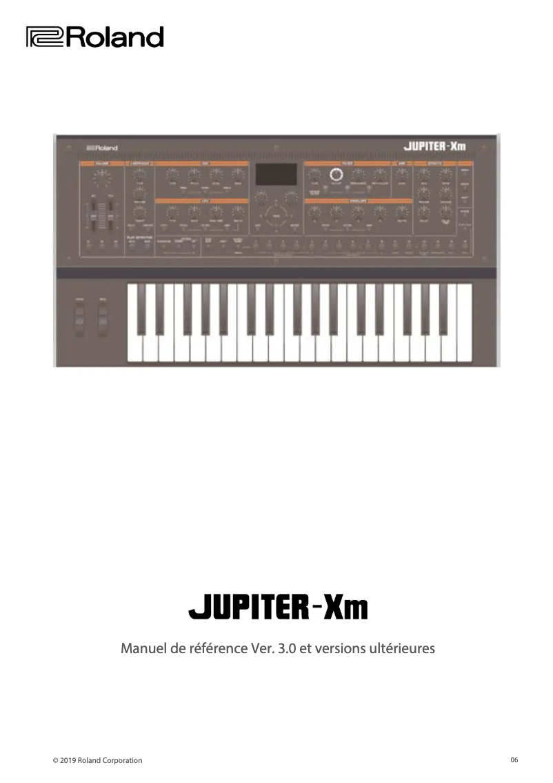 Image de la première page du manuel de l'appareil JUPITER-Xm