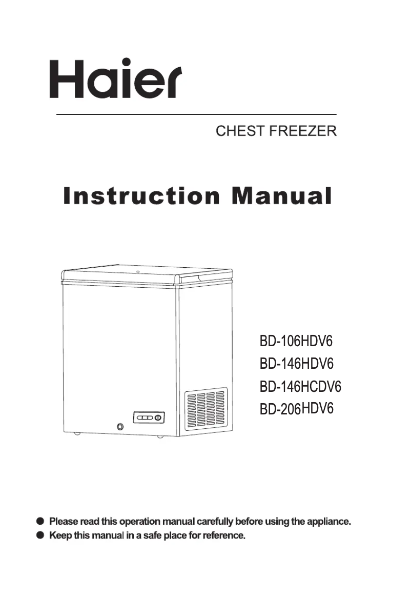 Page n°1 - Manuel utilisateur Haier BD-206HDV6