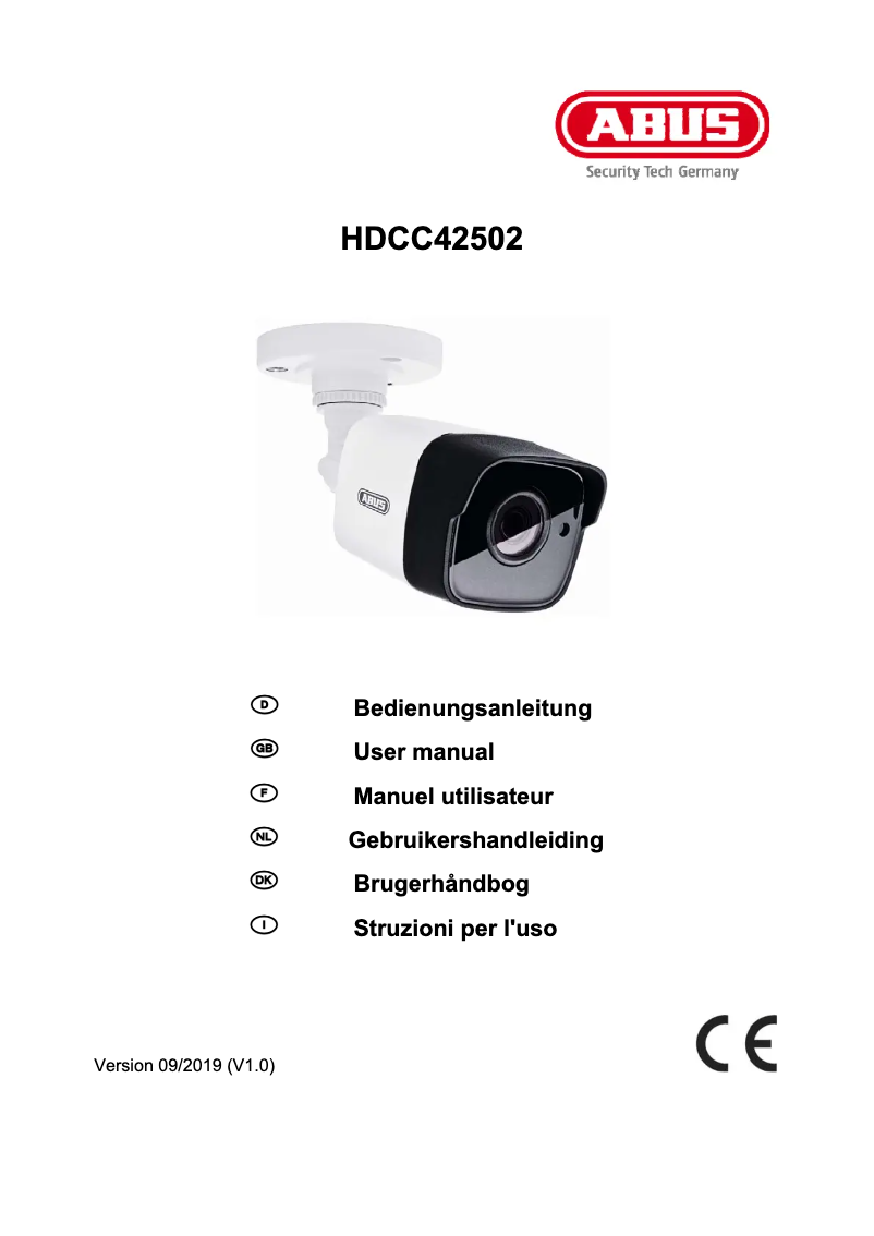 Image de la première page du manuel de l'appareil HDCC42502