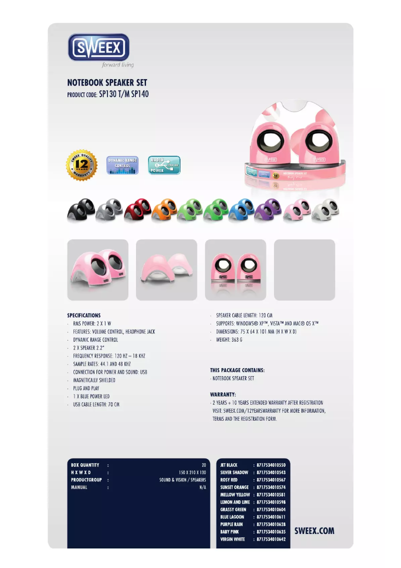 Image de la première page du manuel de l'appareil SP139