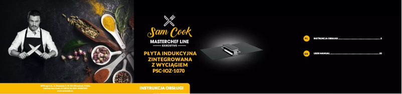 Page n°1 - Manuel utilisateur Sam Cook PSC-IOZ-1070