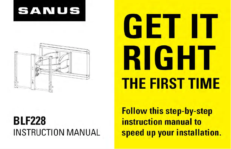 Image de la première page du manuel de l'appareil BLF228