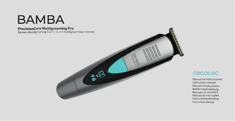 Page 1 de la notice Manuel utilisateur Cecotec PrecisionCare ProClipper Titanium Go