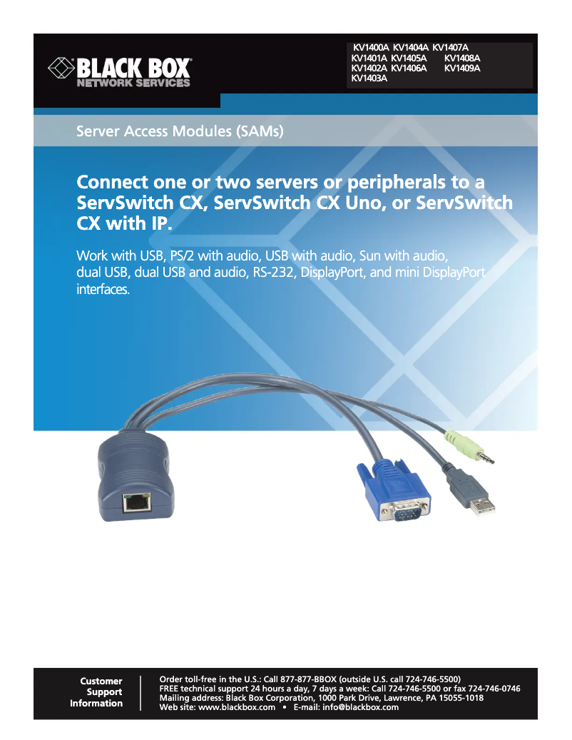 Image de la première page du manuel de l'appareil KV1409A