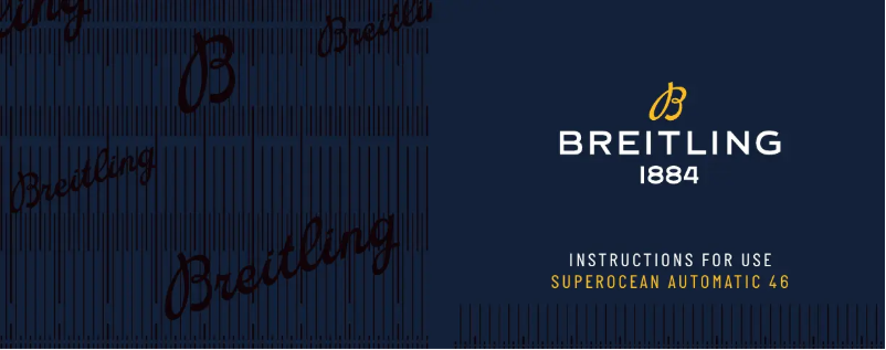 Page n°1 - Manuel utilisateur Breitling Superocean Automatic 46