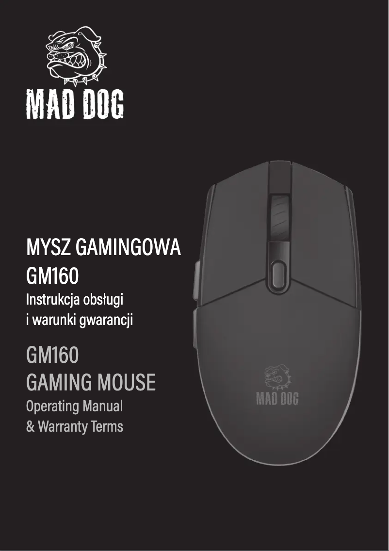 Page 1 de la notice Manuel utilisateur Mad Dog GM160