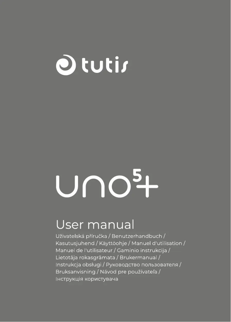 Page 1 de la notice Manuel utilisateur Tutis Uno5+