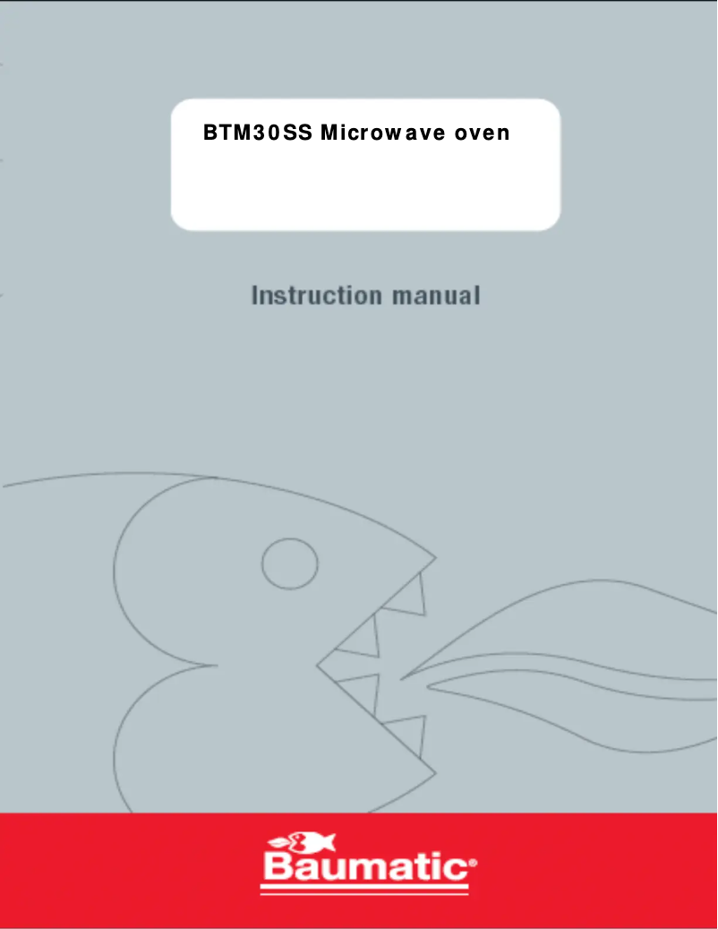 Image de la première page du manuel de l'appareil BTM30SS