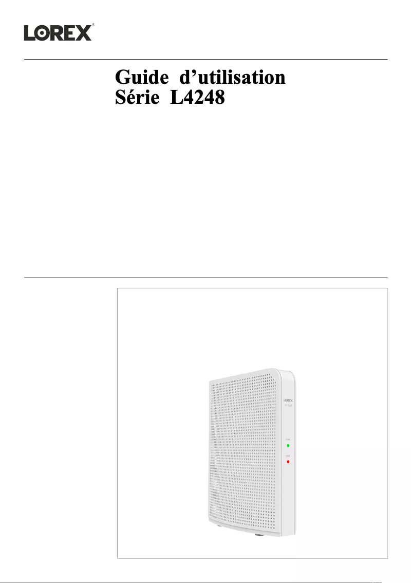 Page n°1 - Manuel utilisateur Lorex L42481