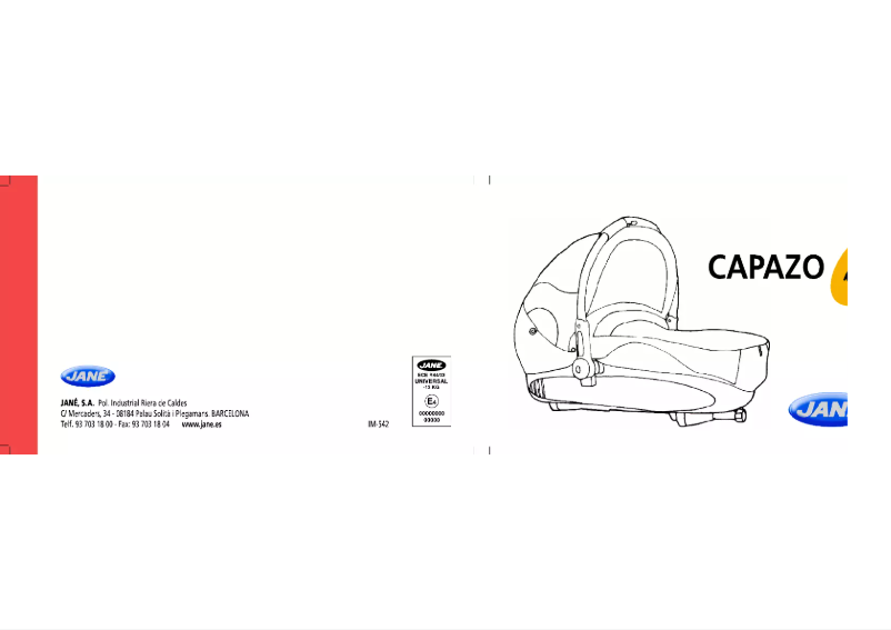 Page 1 de la notice Manuel utilisateur Jane Capazo Pro